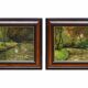 Paire de peintures Carlo Vason