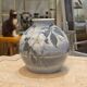 Dahl Jensen porcelain round vase - Arlh Boesen