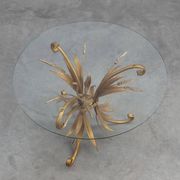 Table basse "Gerbe de blé" de style Coco Chanel, France 1960