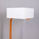 Vintage Space Age Italian Orange Metal and Acrylic Glass Floor Lamp, 1970s