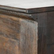 English antique archive cabinet with oak roll-up door from the 20th century