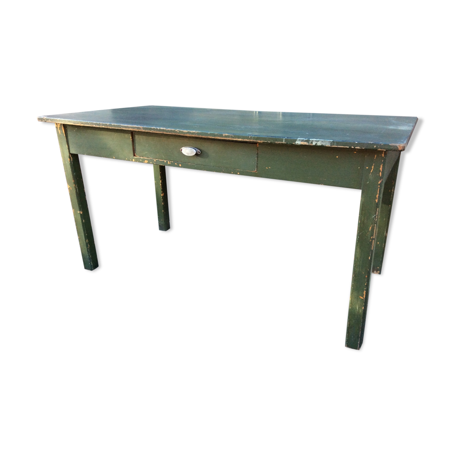 Table de ferme vintage 1940 sapin