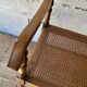 Petit banc d’appoint canné de style Anglais