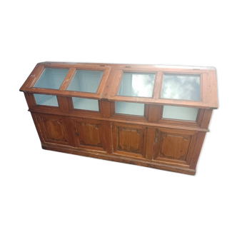 Vitrine de mercerie ou épicerie 19ème