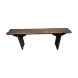Farm bench in black patinated fir