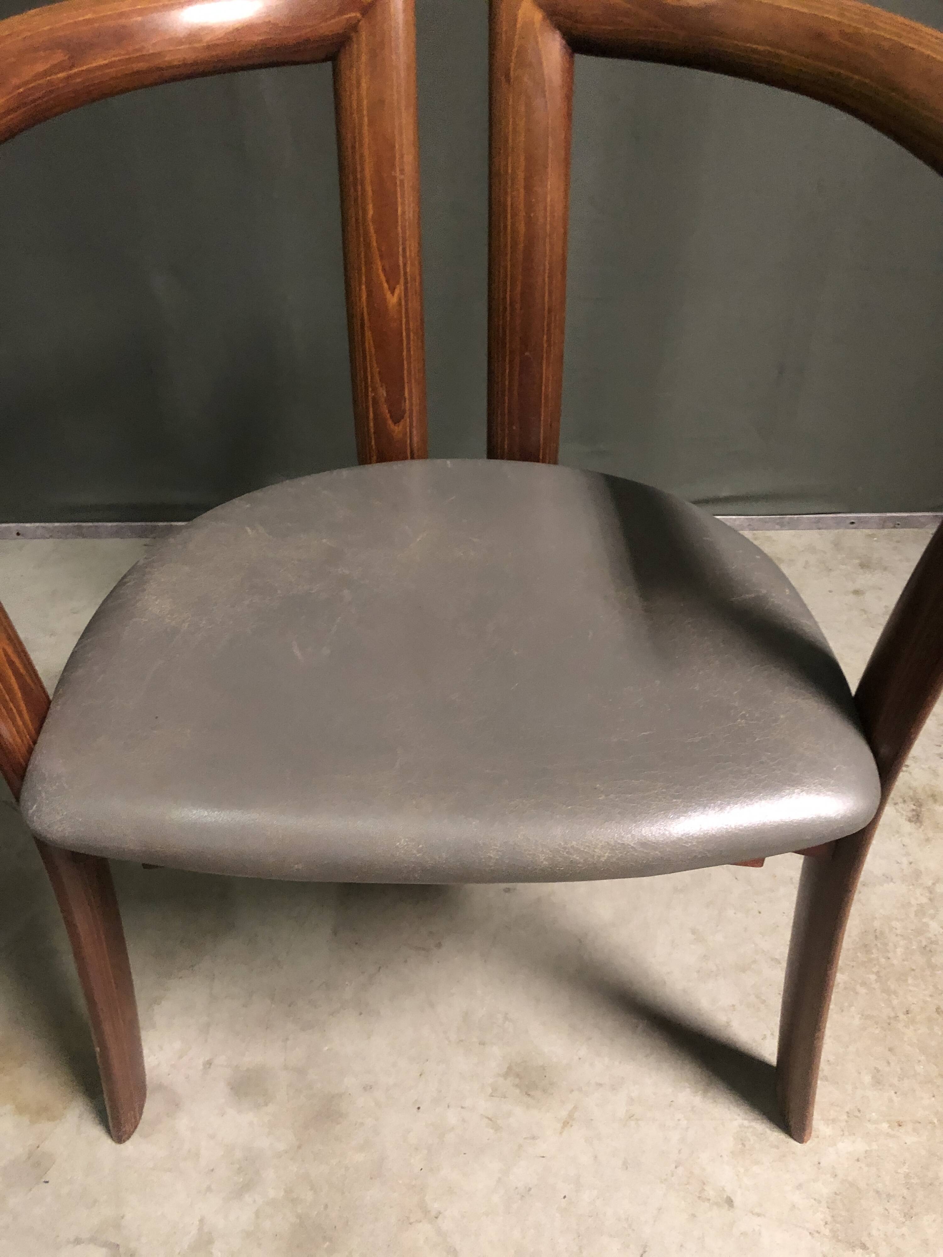 Rare PAIR OF DANISH ARMCHAIRS FOR SCHOU ANDERSEN