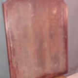 Mahogany pediment mirror  62x86cm
