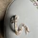 Large Limoges porcelain dinner service – floral decoration and gold trim