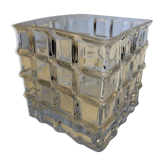 Glass cubic jar
