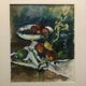 Tableau peinture ancienne nature morte XXe