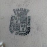 Large iron earth dish Onnaing Nord model Moisson