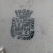 Grand plat terre de fer Onnaing Nord modèle Moisson