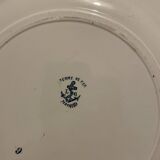Set of 2 round dishes Terre de Fer XIXth "Madrid"