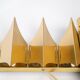 Pair of 2 Danish Gothic 3 wall lights by Bent Karlby, Lyfa, 1960s.