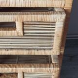 Extra cabinet 3 wicker rattan drawers
