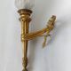Torch wall lamp in gilded bronze Louis XVI Circa Napoleon III style.