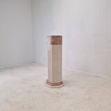 Italian marble pedestal, 1980s