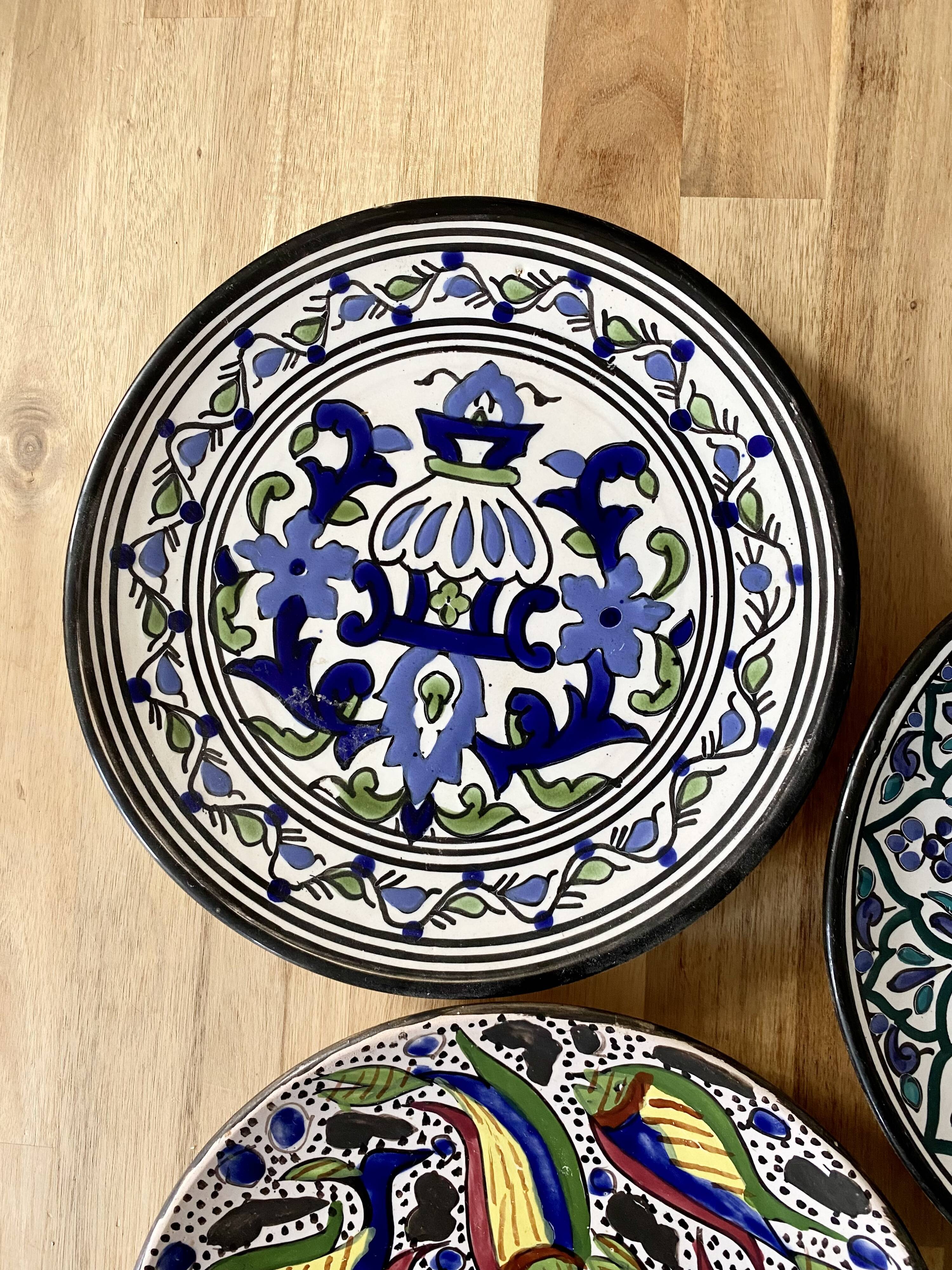 Handmade Moroccan plates