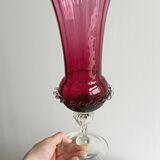 Translucent glass vase on a stand