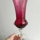 Translucent glass vase on a stand