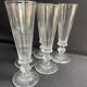 6 Baccarat/Saint Louis champagne flutes - Mid 19th century
