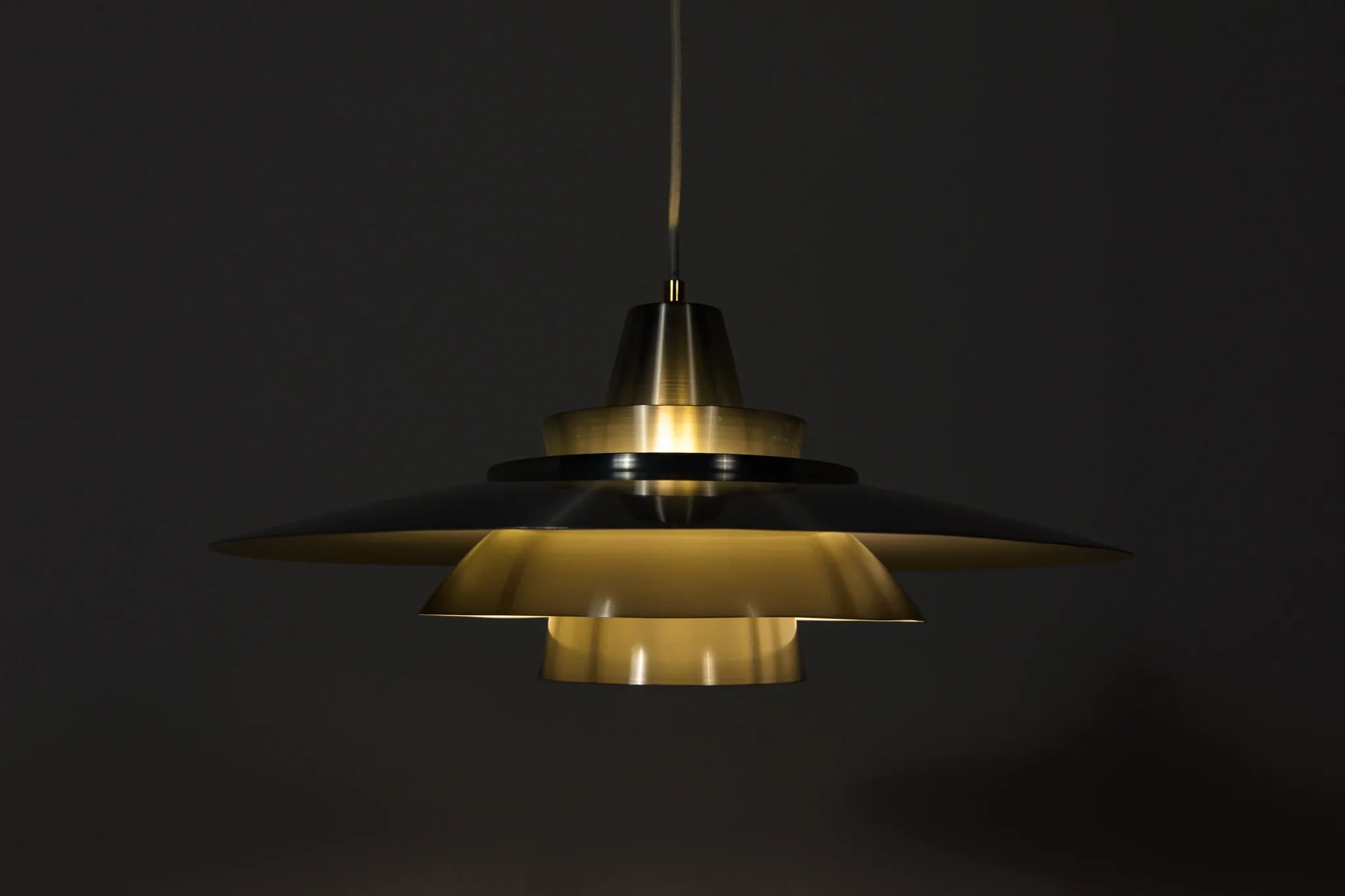 Type 240 pendant lamp, designed by Mogens Davidsen, Superlight, Denmark, 1970s.