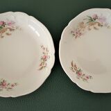2 mini porcelain bowl plates