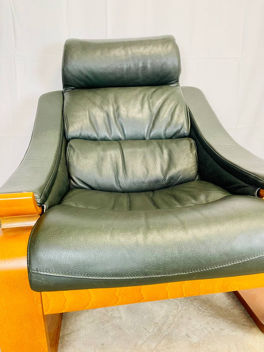 Kroken armchair and footstool by Nelo Möbel Sweden.