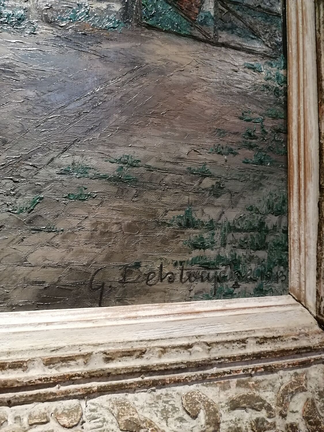 Painting rue de Paris by Germain Delatousche