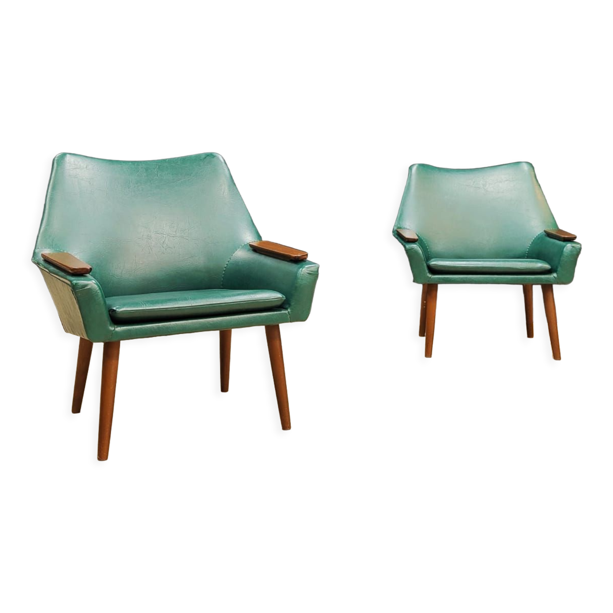Two mid century armchairs 60