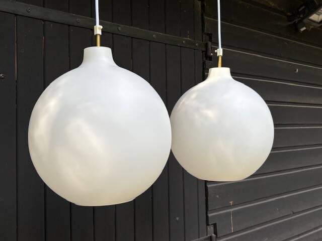 pair of satellite suspensions by Wohlert for Louis Poulsen - Denmark 1960