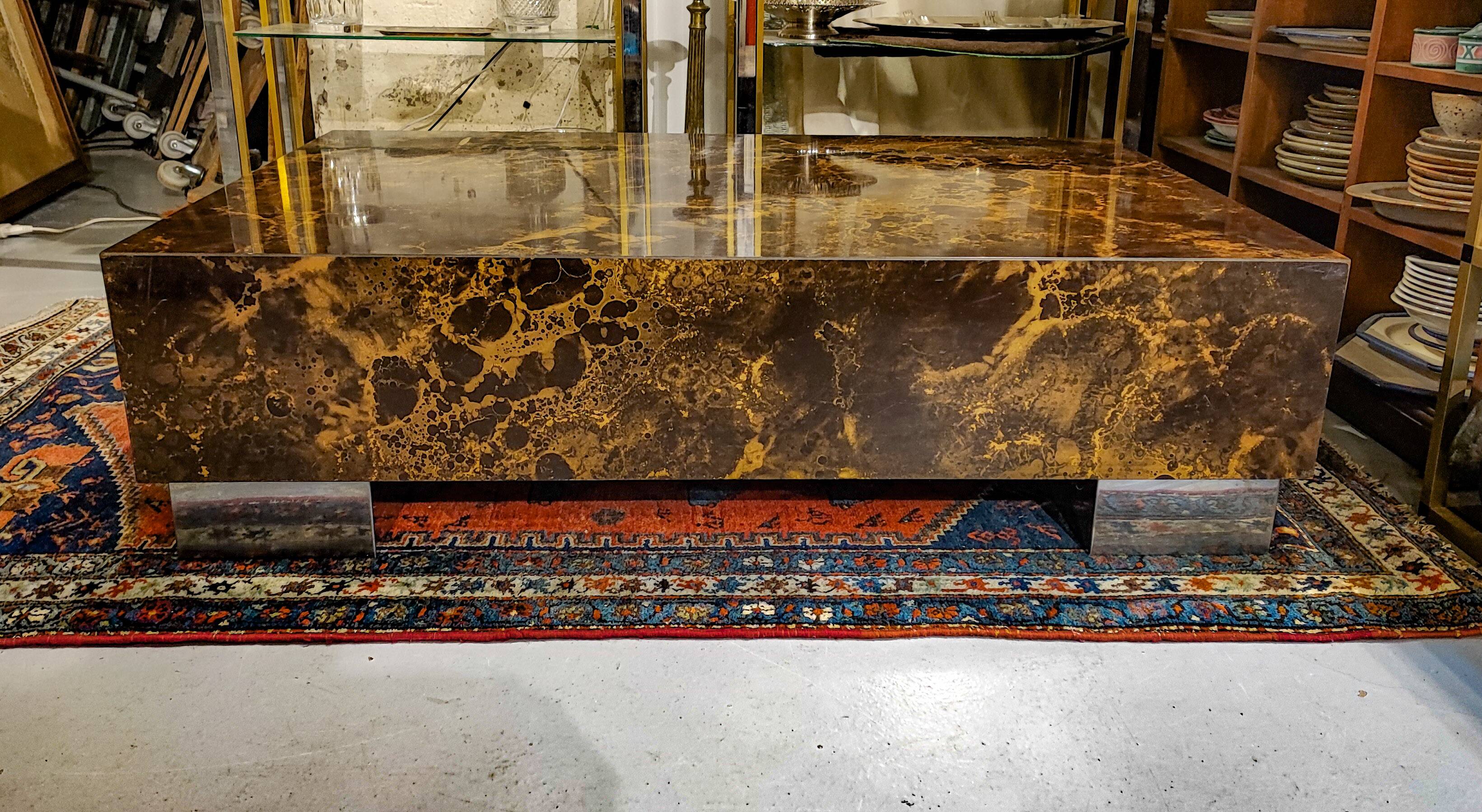 Table Basse Solar Eruption par Guy Lefèvre pour Ligne Roset, 1970
