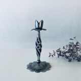 Iron flower candle holder