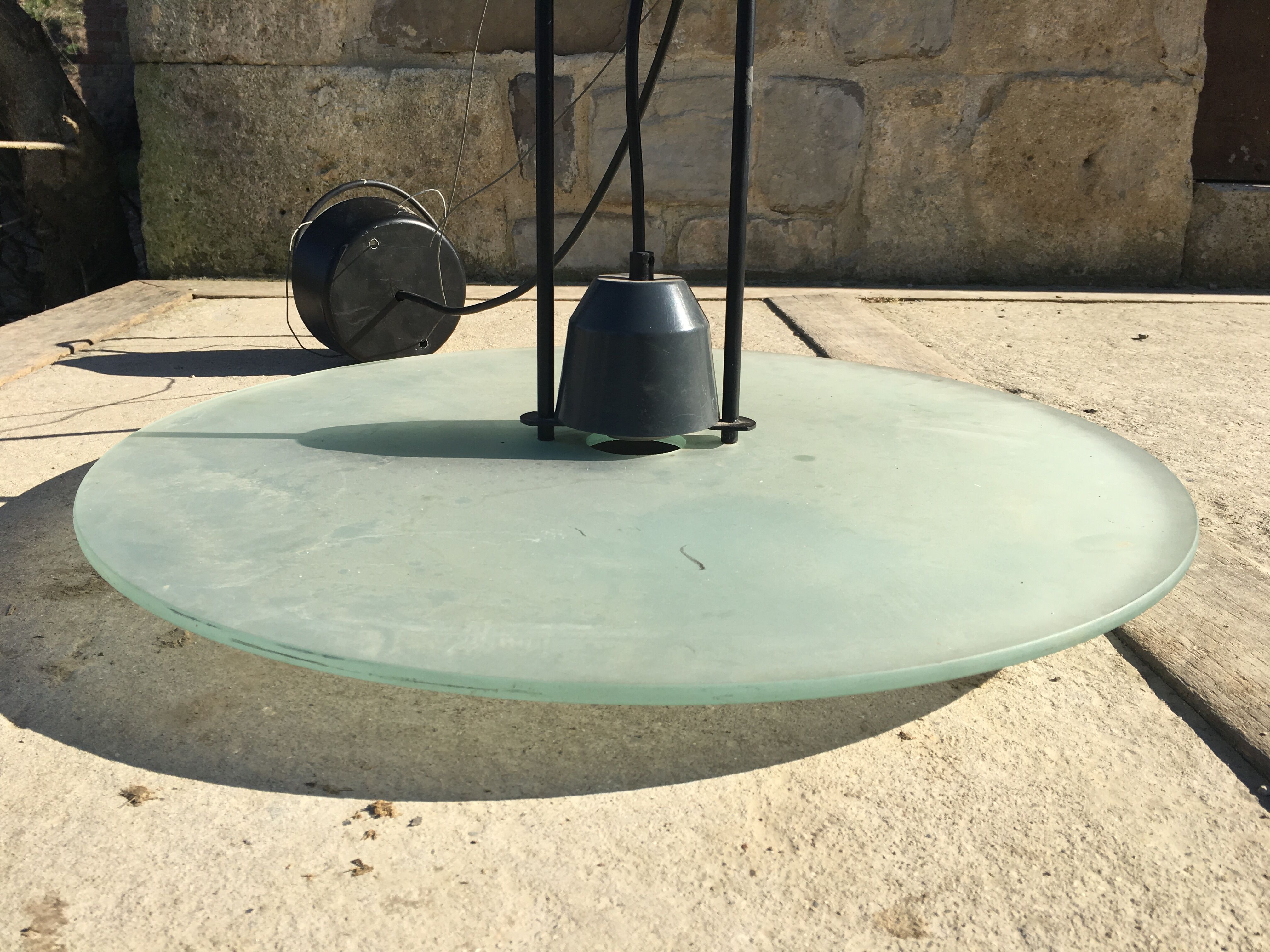 Hanging design glass 1980