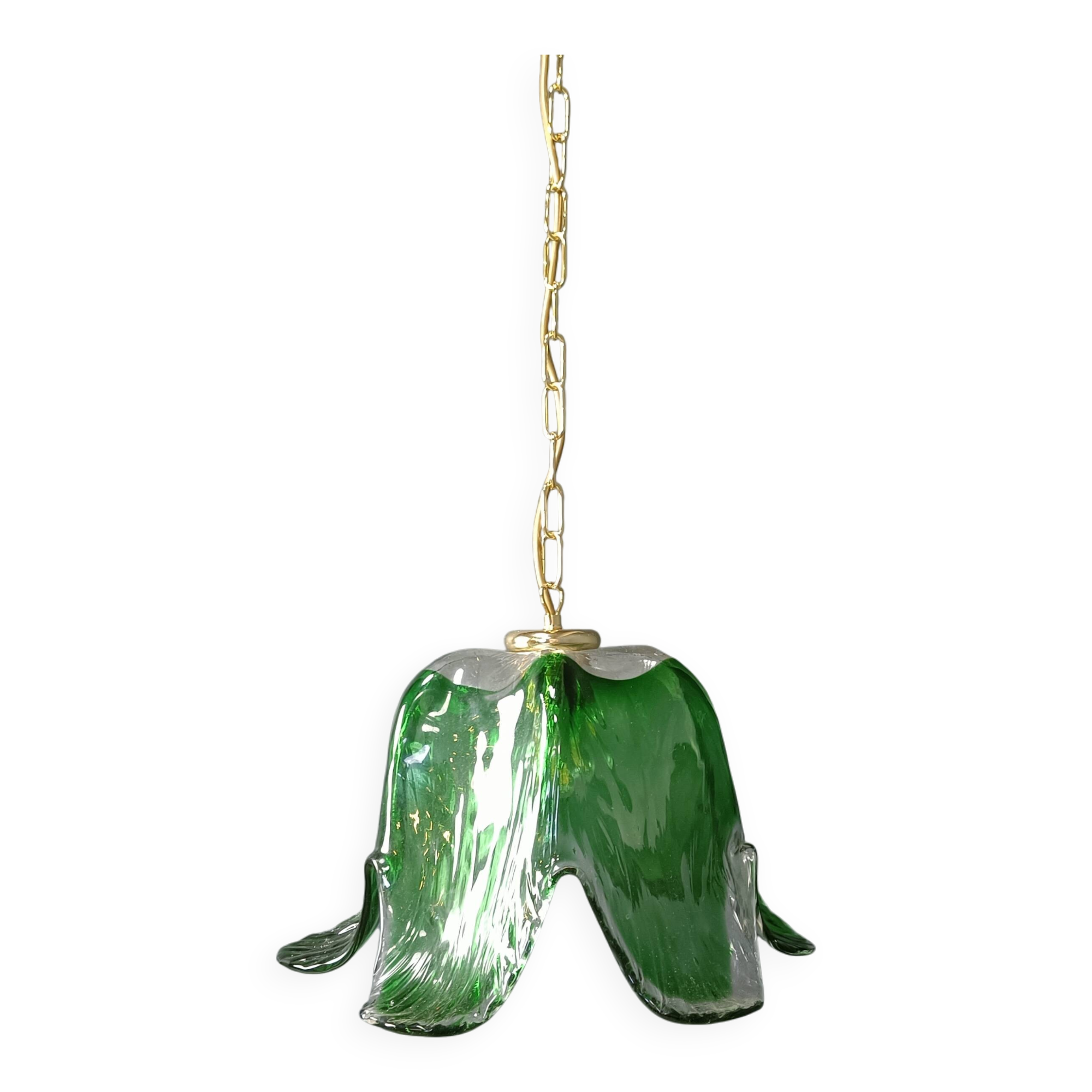 Vintage murano glass pendant light, for Mazzega, 1960s