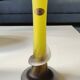Floral design vase. Signed Verrerie d'Art de Toul. Unique piece, 27 cm