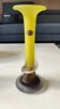 Floral design vase. Signed Verrerie d'Art de Toul. Unique piece, 27 cm