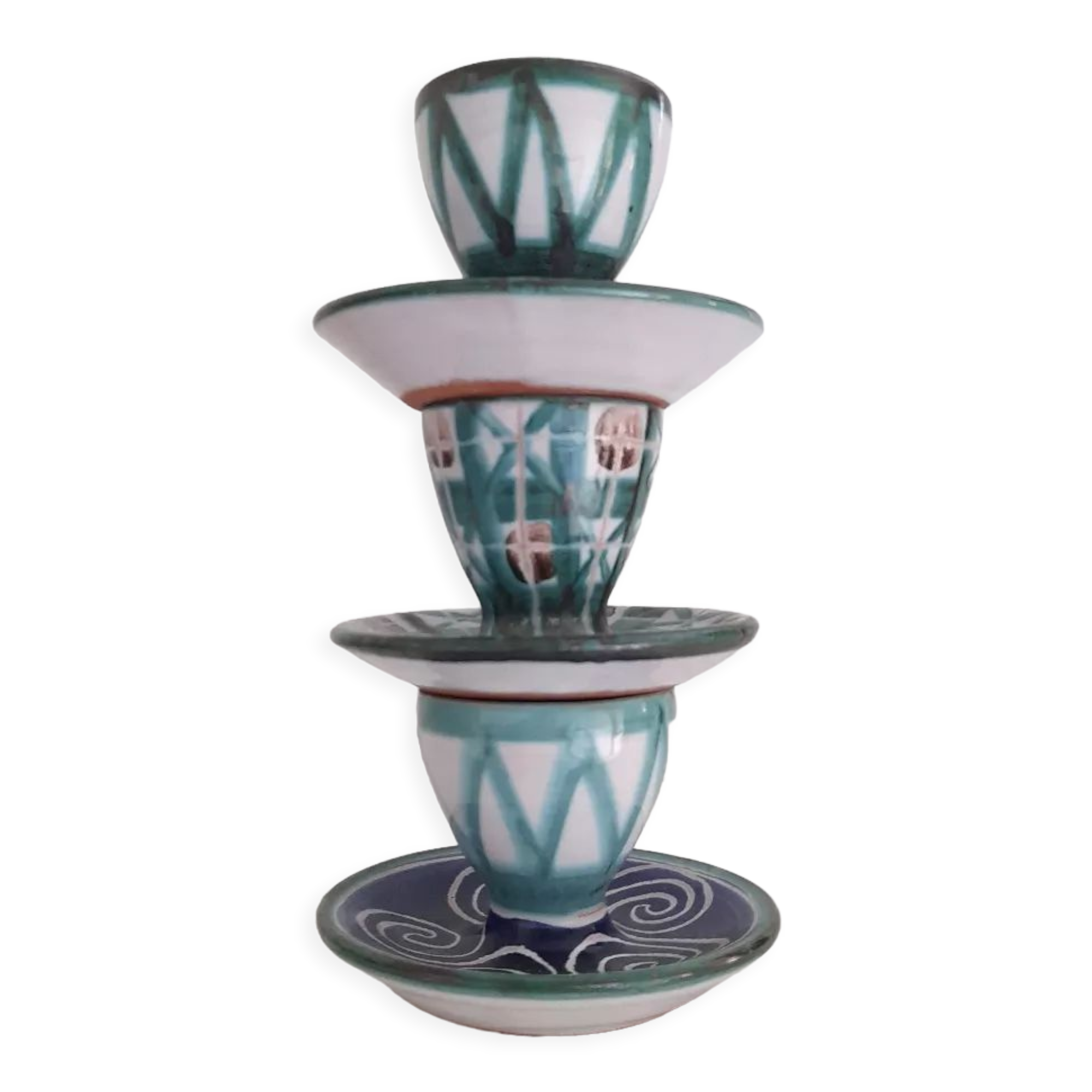 Lot de 3 coquetiers Vallauris Robert Picault