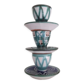 Set of 3 coquetiers Vallauris Robert Picault