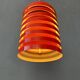 Vintage red Danish mid-century pendant lamp