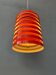 Vintage red Danish mid-century pendant lamp