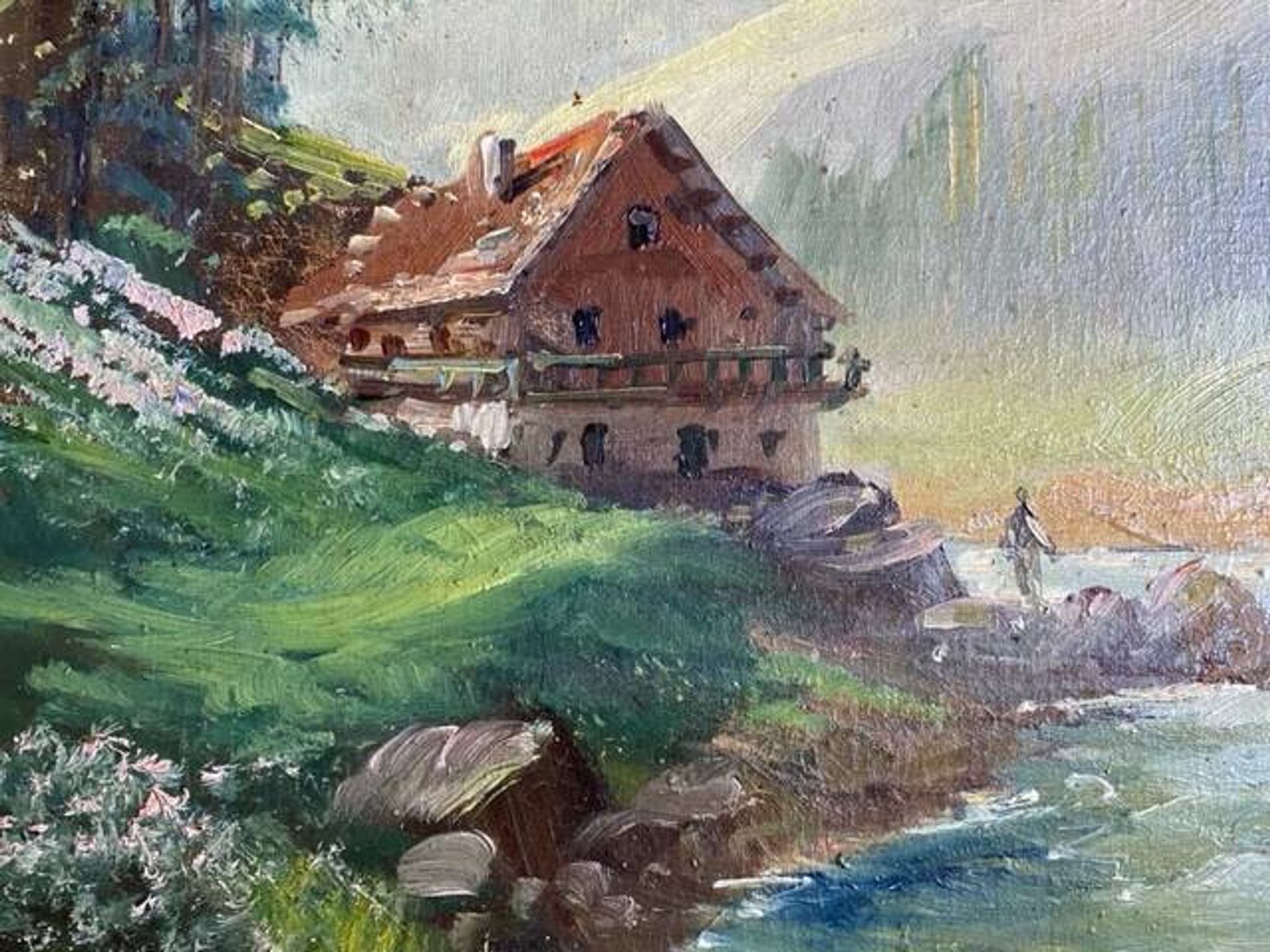 Toile, paysage de montagne de Chatelin