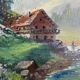 Toile, paysage de montagne de Chatelin