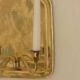 Pair of Swedish Mid Century Brass Wall Sconces