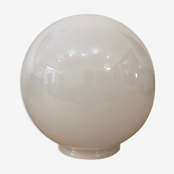 White globe glass pendant lamp