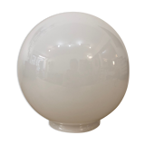White globe glass pendant lamp