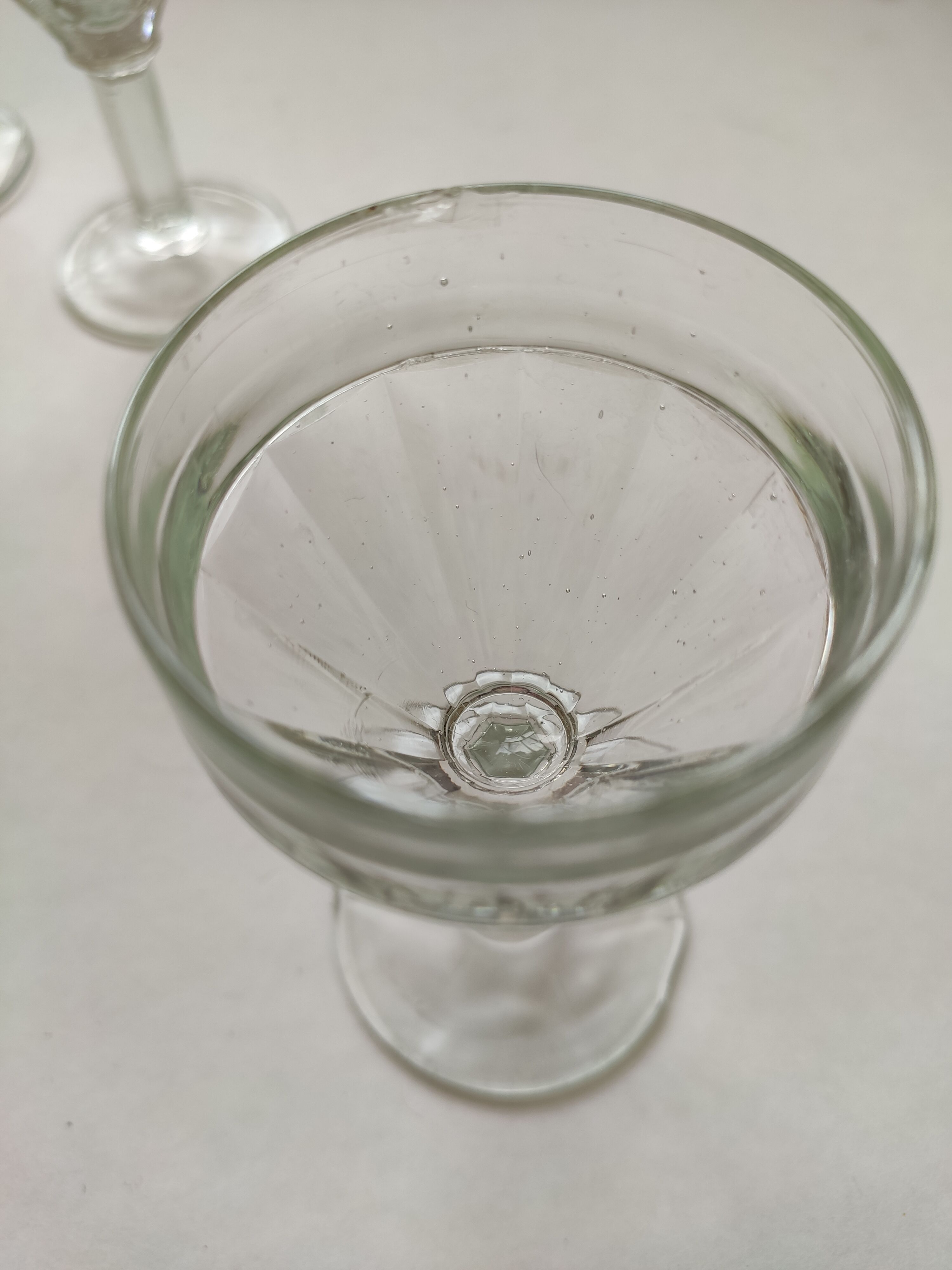 Antique pressed glass liqueur glasses