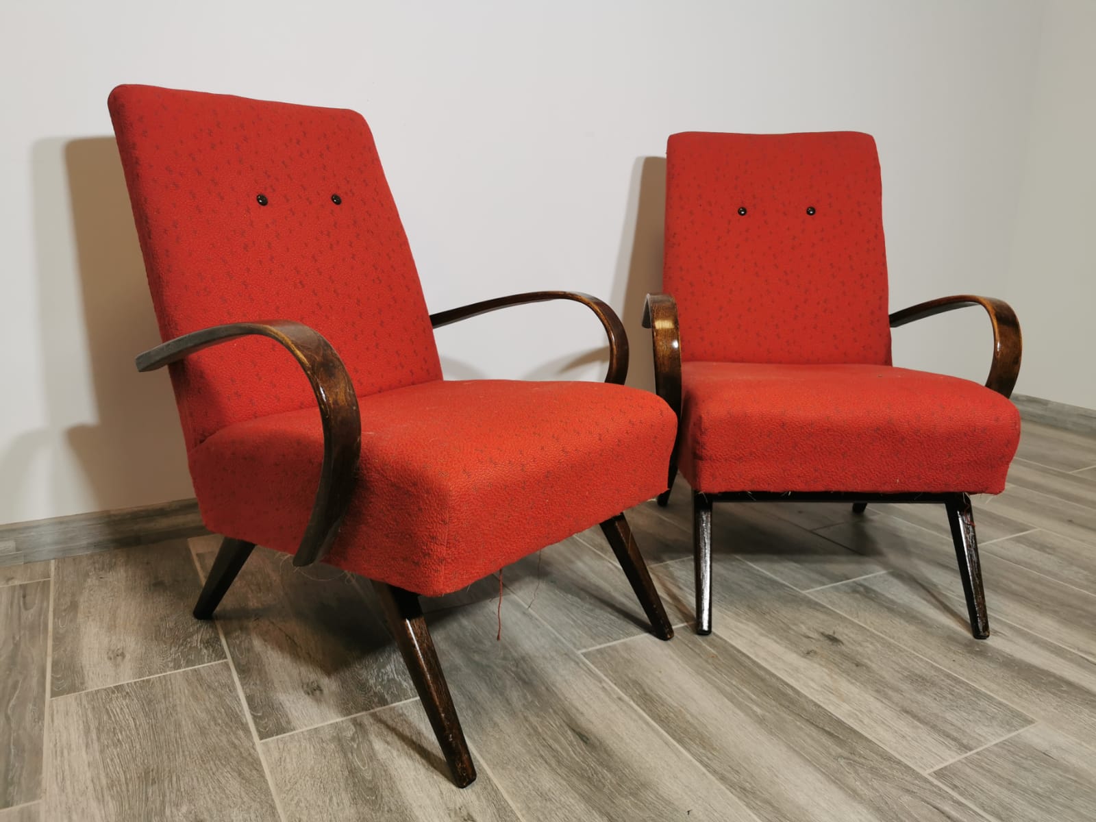 Vintage armchairs by Jaroslav Smidek