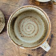 Lot of Villenauxe sandstone cups Made in France