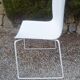 Arper design chair catifa 46 by lievore altherr molina chrome legs white shell